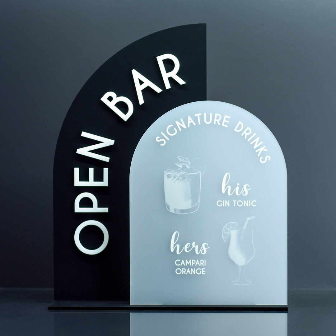 BARAUFSTELLER "OPEN BAR"