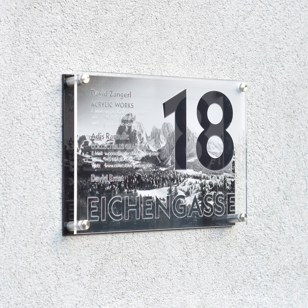 HAUSNUMMERNSCHILD EICHENGASSE 18