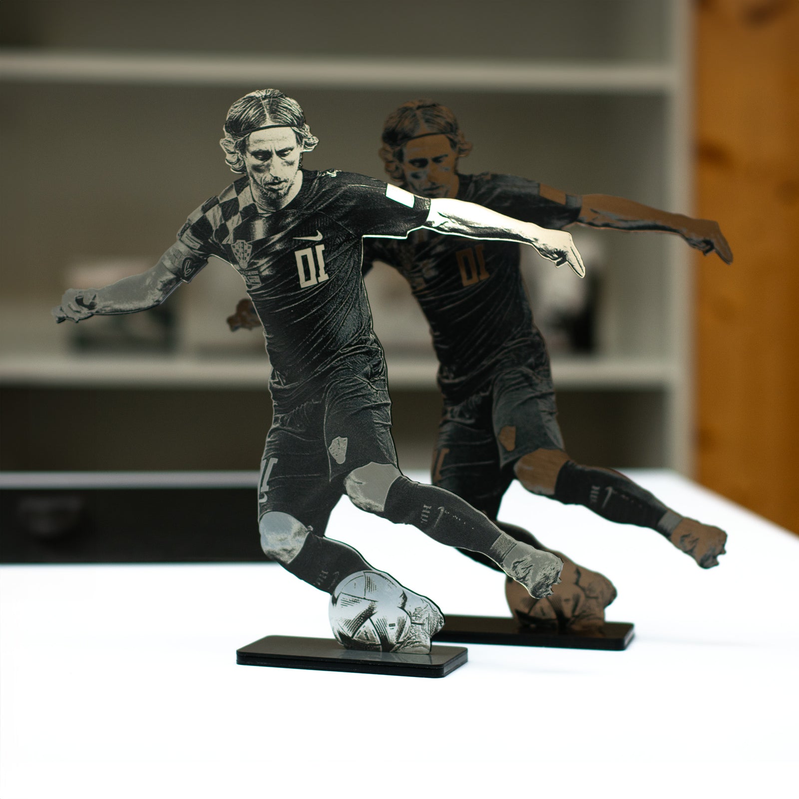 Luca Modric Acryltrophäe Silber / Bronze