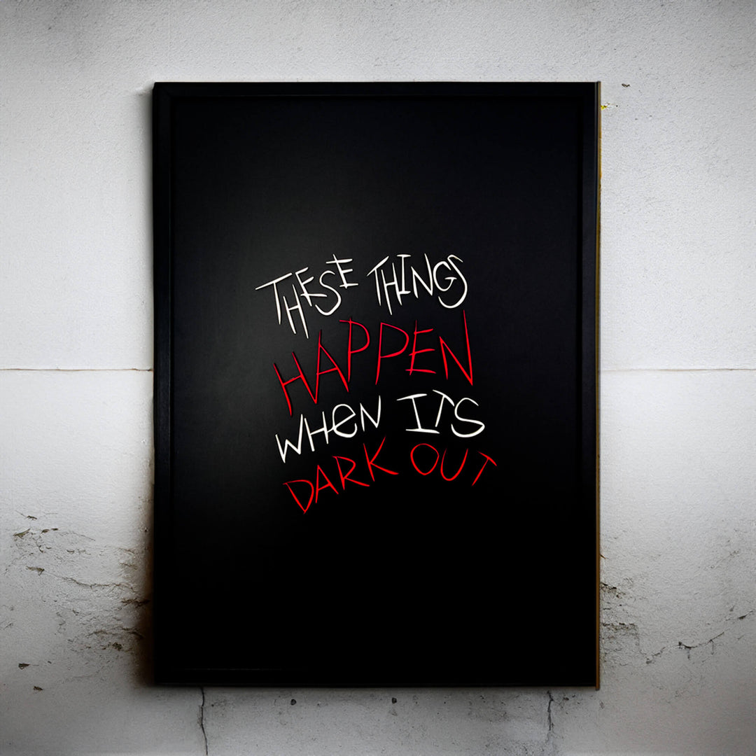 WANDBILD MIT 3D BUCHSTABEN