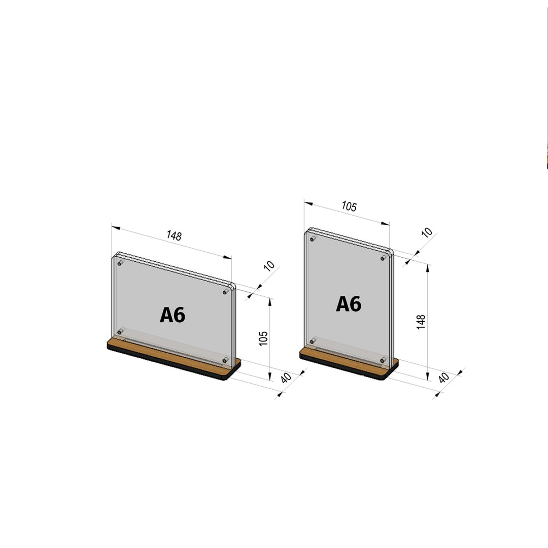 TISCHAUFSTELLER MAGNETISCH [DIN-A FORMAT]