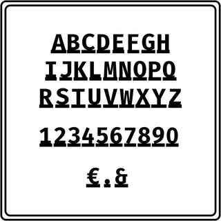 SCHRIFTZEICHEN FÜR BUCHSTABENLEISTE [M-Z]